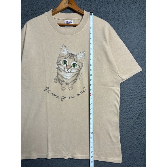Vintage 90s Cat Lover T-Shirt Size Large Kitty Pets Animals Art Graphic - Picture 12 of 12